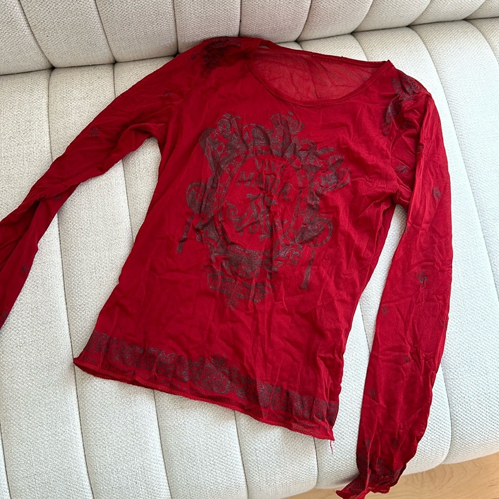 See through vive Maria top